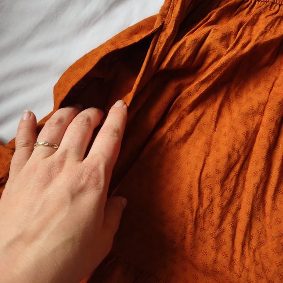 Universal Thread "Brown" Eyelet Ruffle Dress NWT - Picture 8 of 8